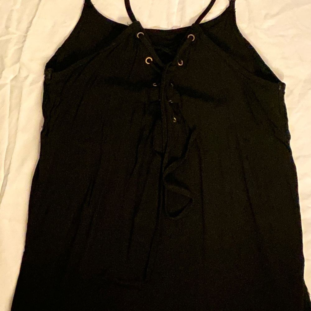 Black tank top